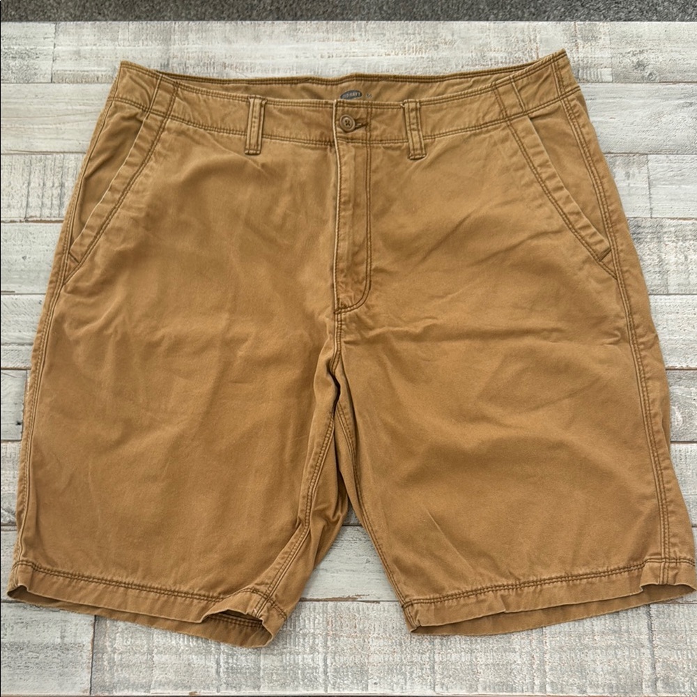 Old Navy Tan Flat Front Shorts
